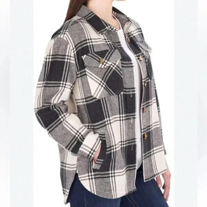Shacket Plaid Coat